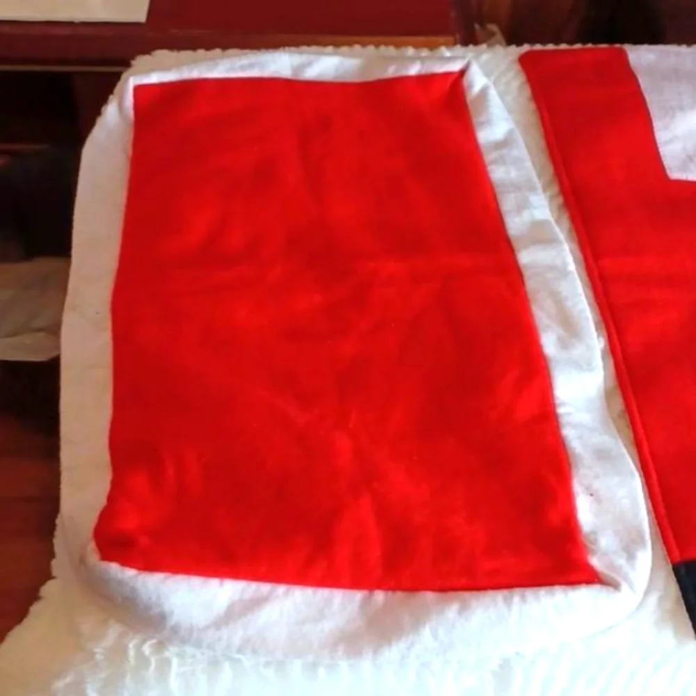 SANTA Bathroom Set Felt Rug & Seat Lid Vintage 3 pieces‎